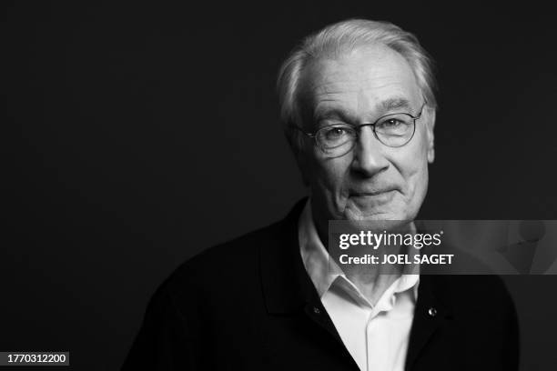 French actor Bernard Le Coq poses during a photo session in Paris on November 7, 2023.