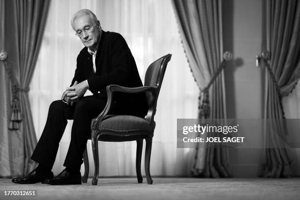 French actor Bernard Le Coq poses during a photo session in Paris on November 7, 2023.