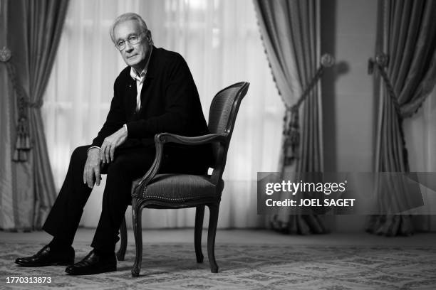 French actor Bernard Le Coq poses during a photo session in Paris on November 7, 2023.