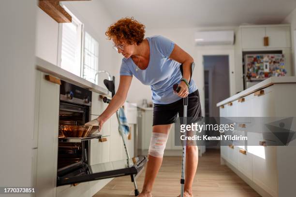 daily life of disable woman - baking competition stock pictures, royalty-free photos & images