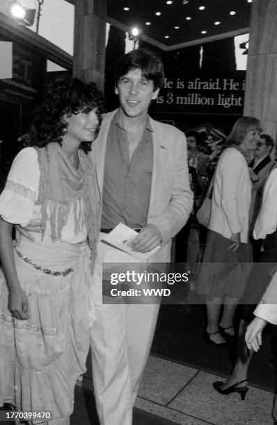 Stacey Nelkin and Tim Matheson attend a screening and afterparty in Los Angeles, California, on June 14, 1982.