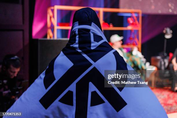 Supporter of Canadian rapper Snow is seen at the Legends Series show during the 2023 Canadian Songwriters Hall Of Fame Induction Event at Glenn Gould...