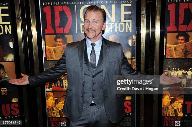 Morgan Spurlock attends the world premiere of 'One Direction - This Is Us' at The Empire Leicester Square on August 20, 2013 in London, England.