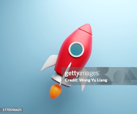 Low poly Rocket ,3d Render Low poly Rocket ,3d Render