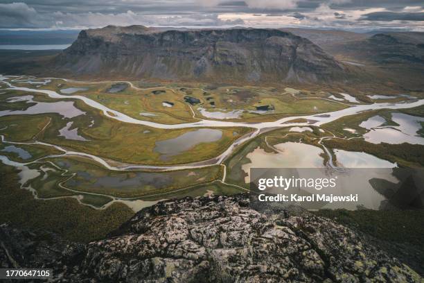 sarek national park - nationalpark sarek stock-fotos und bilder