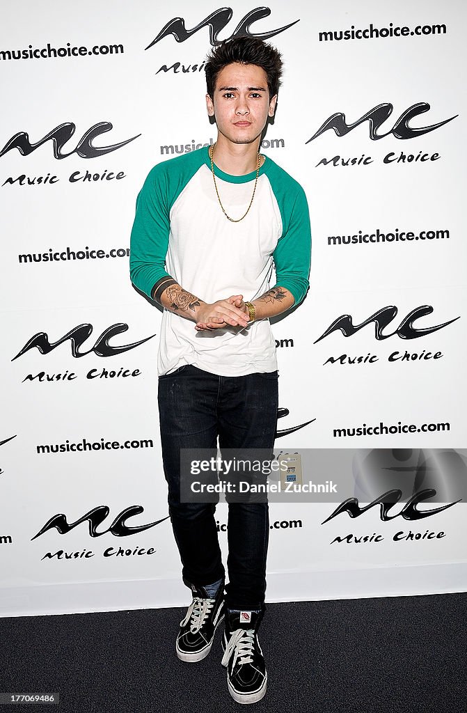 Anthony Ladao of Midnight Red visits Music Choice on August 20, 2013 ...