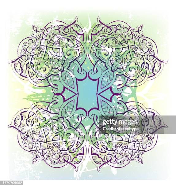 sacred portal - illuminato stock illustrations