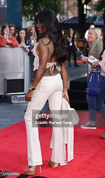 Sinitta attends the World Premiere of 'One Direction: This Is Us' at Empire Leicester Square on August 20, 2013 in London, England.