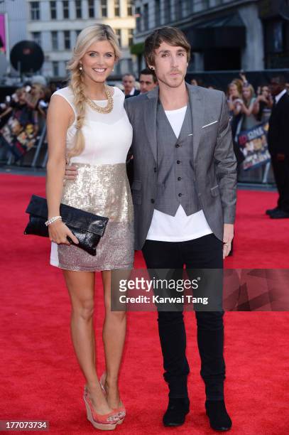 Ashley James and Kye Sones attend the World Premiere of 'One Direction: This Is Us' at Empire Leicester Square on August 20, 2013 in London, England.