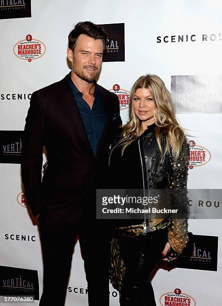 Actor Josh Duhamel and singer Fergie arrive at the premiere of Vertical Entertainment's "Scenic Route" at Chinese 6 Theater- Hollywood on August 20,...