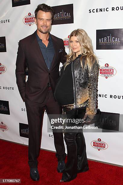 Josh Duhamel and Fergie Duhamel arrive to the "Scenic Route" Los Angeles Premiere at Chinese 6 Theater Hollywood on August 20, 2013 in Hollywood,...