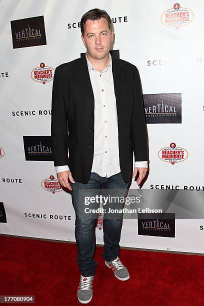 Luke Rivett arrives to the "Scenic Route" Los Angeles Premiere at Chinese 6 Theater Hollywood on August 20, 2013 in Hollywood, California.