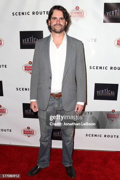 Brion Hambel arrives to the "Scenic Route" Los Angeles Premiere at Chinese 6 Theater Hollywood on August 20, 2013 in Hollywood, California.