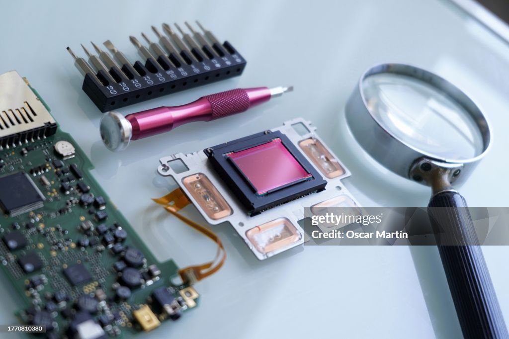 Sensor Exploded View Exploded View And Repair Detail Of Ccd Image Sensor Technology Chip ...