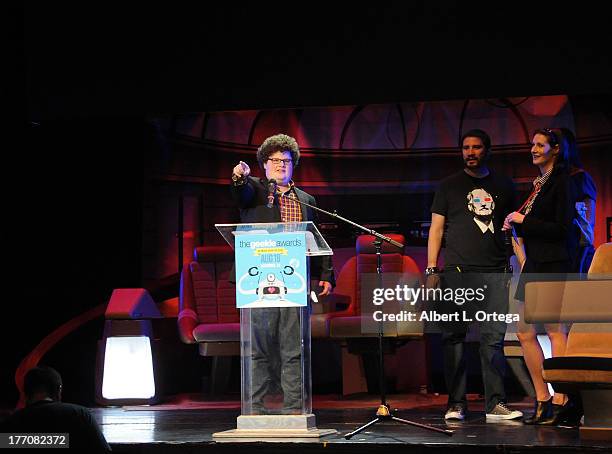 Personality Jesse Heiman participates in The 1st Annual Geekie Awards - Show & Press Room held at Avalon on August 18, 2013 in Hollywood, California.