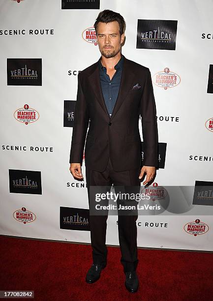 Actor Josh Duhamel attends the premiere of "Scenic Route" at Chinese 6 Theater Hollywood on August 20, 2013 in Hollywood, California.