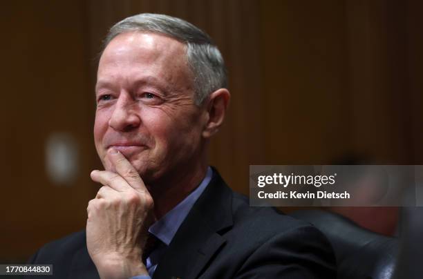 Former Gov. Martin O'Malley , President Biden's nominee to be the next Commissioner of Social Security, testifies during his confirmation hearing...