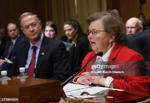 Former U.S. Sen. Barbara Mikulski introduced former Gov. Martin O'Malley , President Biden's nominee to be the next Commissioner of Social Security,...