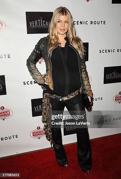 Fergie attends the premiere of "Scenic Route" at Chinese 6 Theater Hollywood on August 20, 2013 in Hollywood, California.