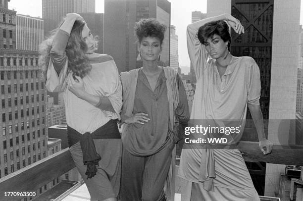 Models Apollonia van Ravenstein AKA Apples, Sheila Johnson, and Janice Dickinson