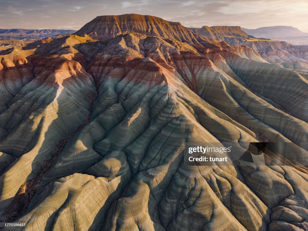 Aerial Volcanic Landscape