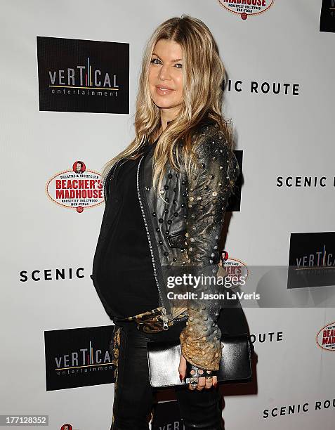 Fergie attends the premiere of "Scenic Route" at Chinese 6 Theater Hollywood on August 20, 2013 in Hollywood, California.