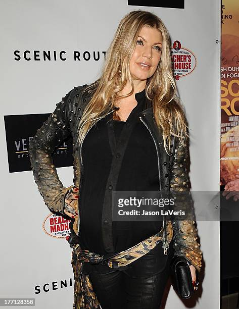 Fergie attends the premiere of "Scenic Route" at Chinese 6 Theater Hollywood on August 20, 2013 in Hollywood, California.