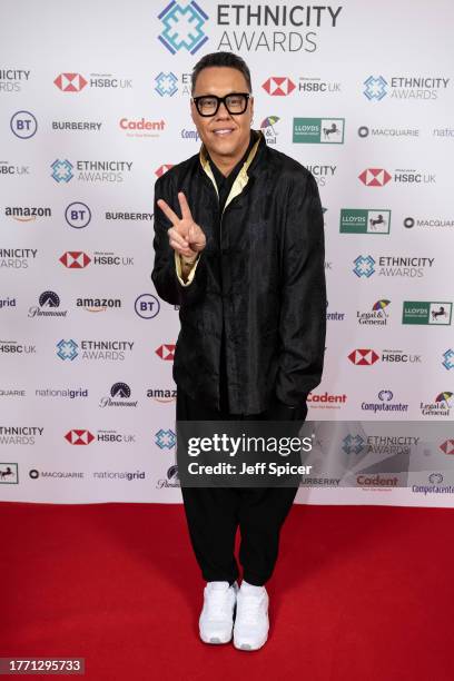 Gok Wan attends The Ethnicity Awards 2023 at London Marriot Hotel on November 02, 2023 in London, England.