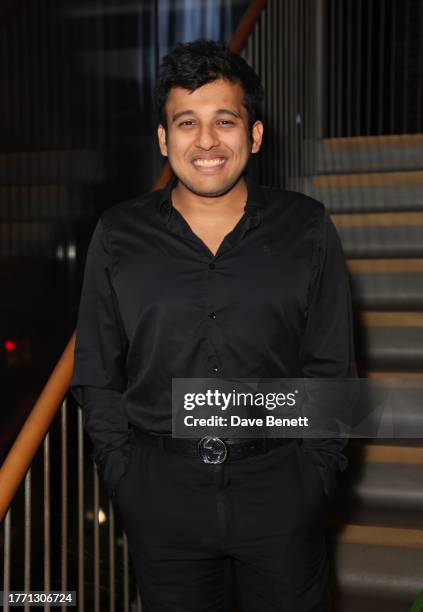 Raghav Tibrewal attends the opening of Underbelly Boulevard at Walker's Court, Soho on November 02, 2023 in London, England.