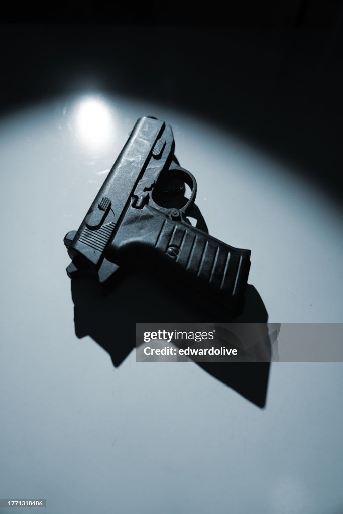 Pistol gun artistic photo book cover design