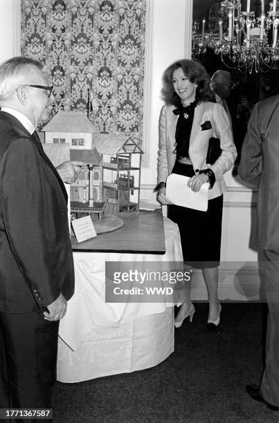 Armand Hammer and Ann Getty attend an event, presented by Shakespeare's Globe Foundation , at the Beverly Wilshire Hotel in Beverly Hills,...