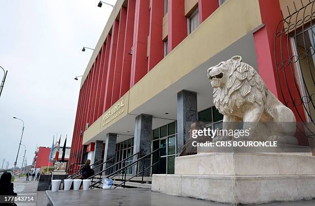 Picture of the Courthouse of Callao, where 19-year-old Briton Melissa Reid and 20-year-old Irishwoman Michaella McCollum Connolly appeared on August...