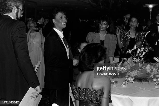 Lena Horne, Amy Lumet, and Gail Buckley attend a party at the Roseland Ballroom in New York City on June 30, 1982.