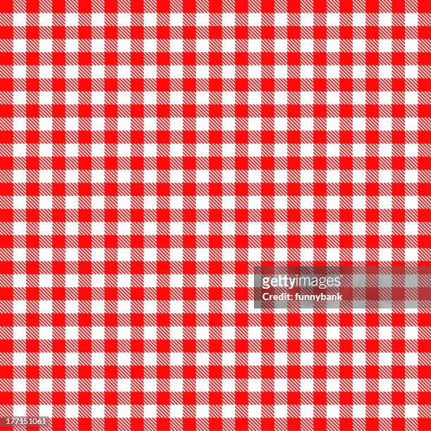 tile table cloth - gingham stock illustrations