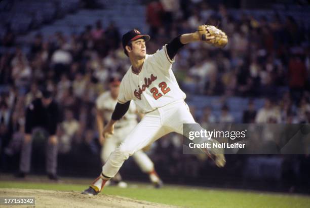 Baltimore Orioles Jim Palmer in action, pitching vs Oakland Athletics at Memorial Stadium. Baltimore, MD 5/23/1969 CREDIT: Neil Leifer