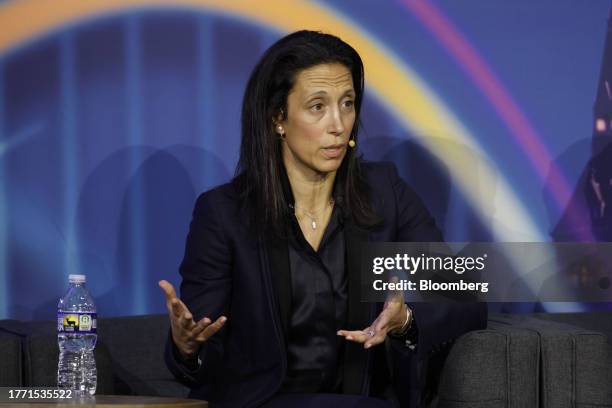 Rebecca Rettig, chief legal and policy officer at Polygon, speaks during the DC FinTech Week event in Washington, DC, US, on Wednesday, Nov. 8, 2023....