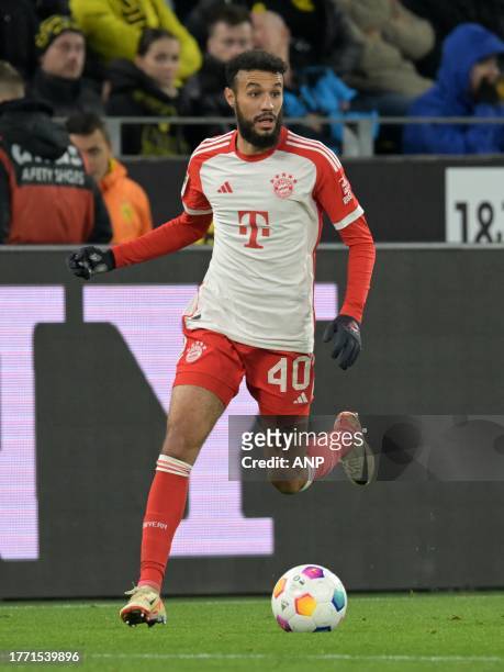 Noussair Mazraoui of FC Bayern Munchen during the Bundesliga match between Borussia Dortmund and FC Bayern Mnchen at Signal Iduna Park on November 4,...