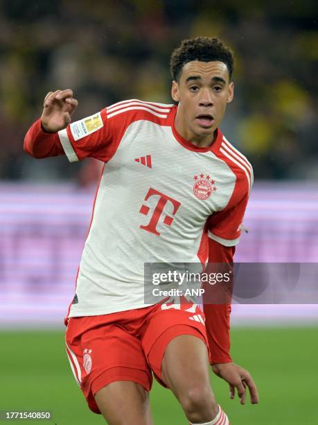 Jamal Musiala of FC Bayern Munchen during the Bundesliga match between Borussia Dortmund and FC Bayern Mnchen at Signal Iduna Park on November 4,...