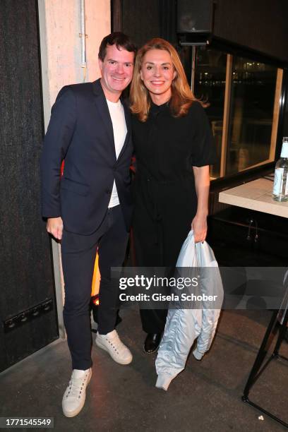 Björn Boehning, CEO Produzentenallianz and Inga Leschek, RTL, during the Creators Conference Pop Up by Produzentenallianz at AAHHH Werksviertel on...