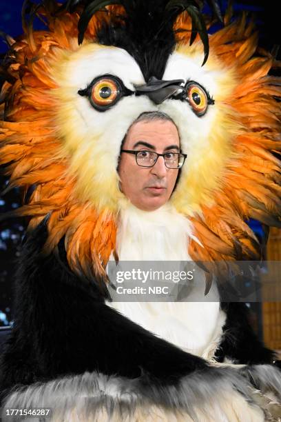 Episode 1871 -- Pictured: Comedian John Oliver during an interview on Wednesday, November 8, 2023 --