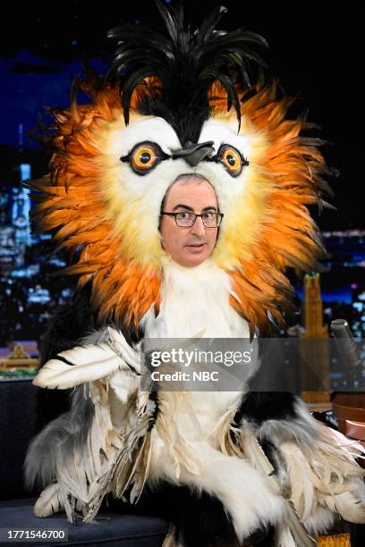 Episode 1871 -- Pictured: Comedian John Oliver during an interview on Wednesday, November 8, 2023 --