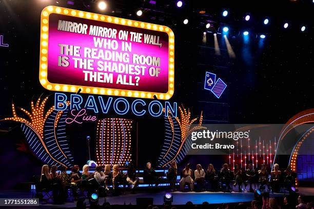 BravoCon Live with Andy Cohen! The Reading Room from Paris Theater in Las Vegas, NV on Sunday, November 5, 2023" -- Pictured: Alexia Nepola, Larsa...