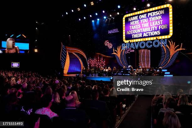 BravoCon Live with Andy Cohen! The Reading Room from Paris Theater in Las Vegas, NV on Sunday, November 5, 2023" -- Pictured: Alexia Nepola, Larsa...