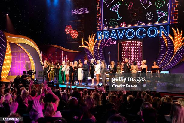 BravoCon Live with Andy Cohen! The Reading Room from Paris Theater in Las Vegas, NV on Sunday, November 5, 2023" -- Pictured: Alexia Nepola, Larsa...