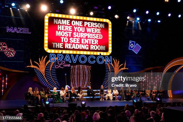 BravoCon Live with Andy Cohen! The Reading Room from Paris Theater in Las Vegas, NV on Sunday, November 5, 2023" -- Pictured: Alexia Nepola, Larsa...