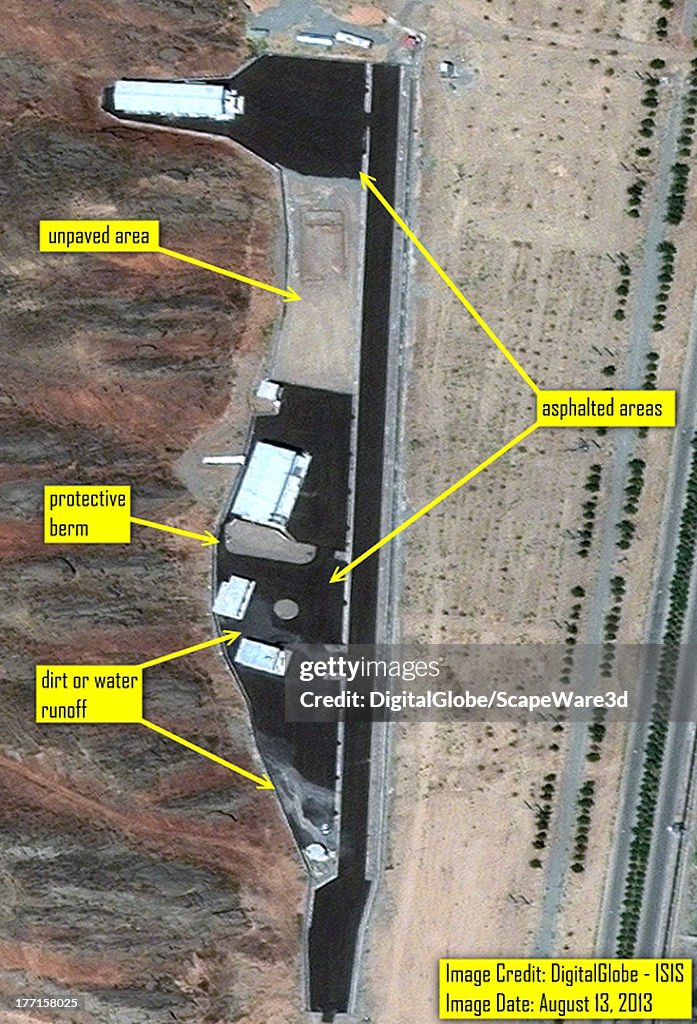 Parchin Nuclear Site in Iran suspected to be the location of high explosive tests related to nuclear weapons development.