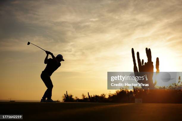 Ryo Ishikawa of Japan plays his shot from the seventh tee during the first round of the World Wide Technology Championship at El Cardonal at Diamante...