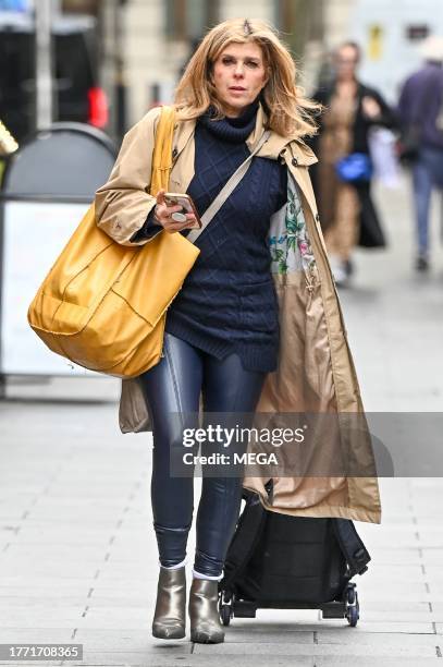 Kate Garraway seen arriving at Global Studios on November 9, 2023 in London, United Kingdom.