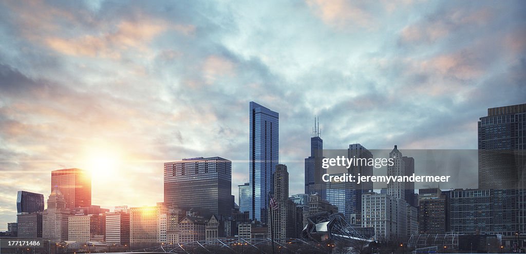 Chicago sunset