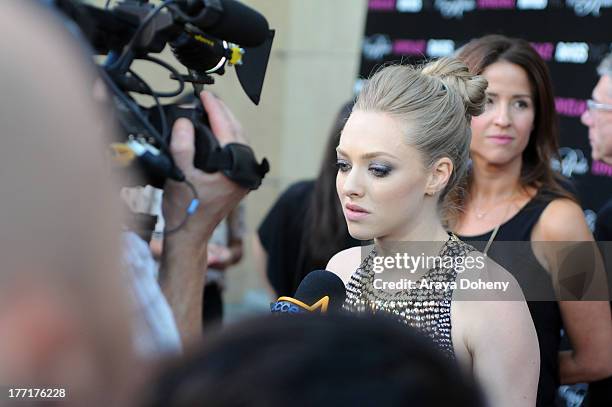 Amanda Seyfried attends the premiere of RADiUS-TWC's 'Lovelace' at the Egyptian Theatre on August 5, 2013 in Hollywood, California.